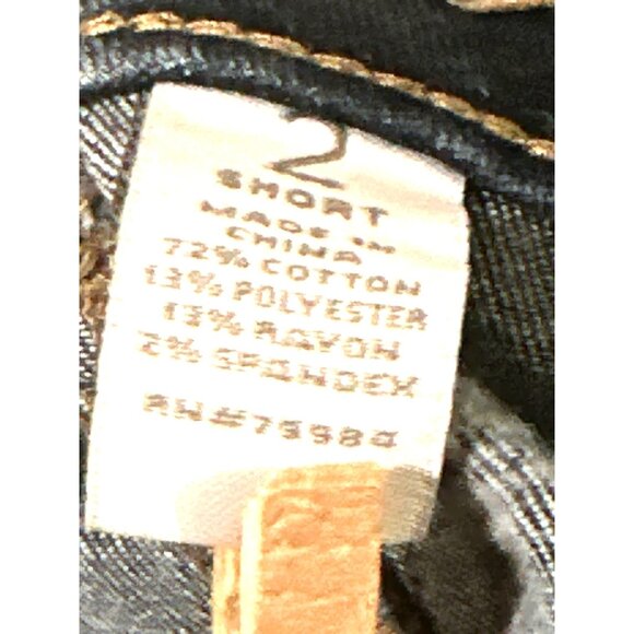 Chicos Platinum Denim Womens Jeans Size 2 Short Medium Wash Stretch Cotton Blend - Picture 5 of 9